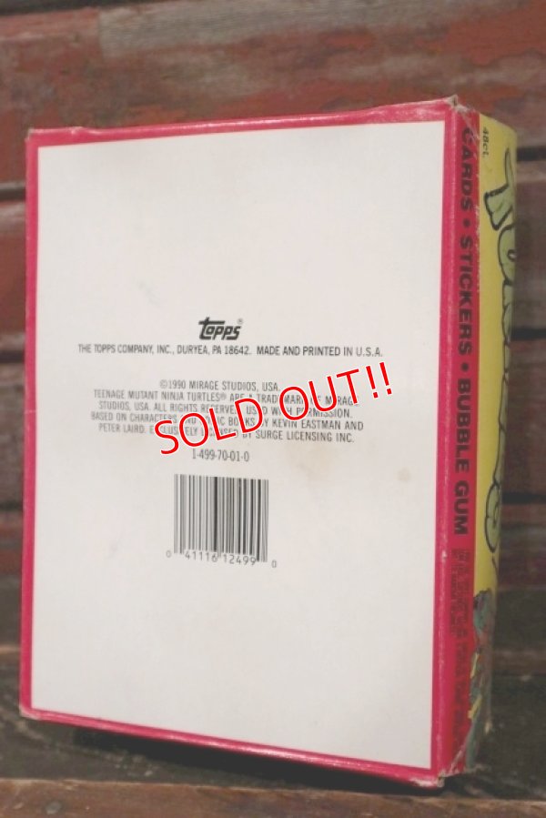 画像8: ct-210601-10 TEENAGE MUTANT NINJA TURTLES / Topps 1990 Trading Card Box 2nd Series