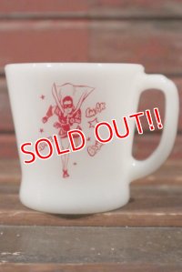 kt-210601-04 ROBIN / Fire-King 1960's D-Handle Mug