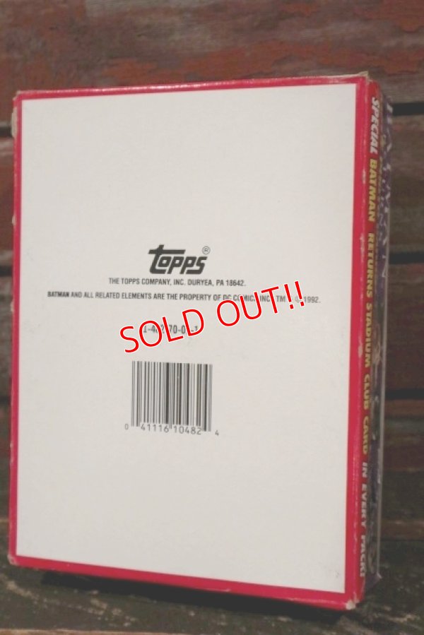 画像8: ct-210601-07 BATMAN RETURNS / Topps 1992 Trading Card Box