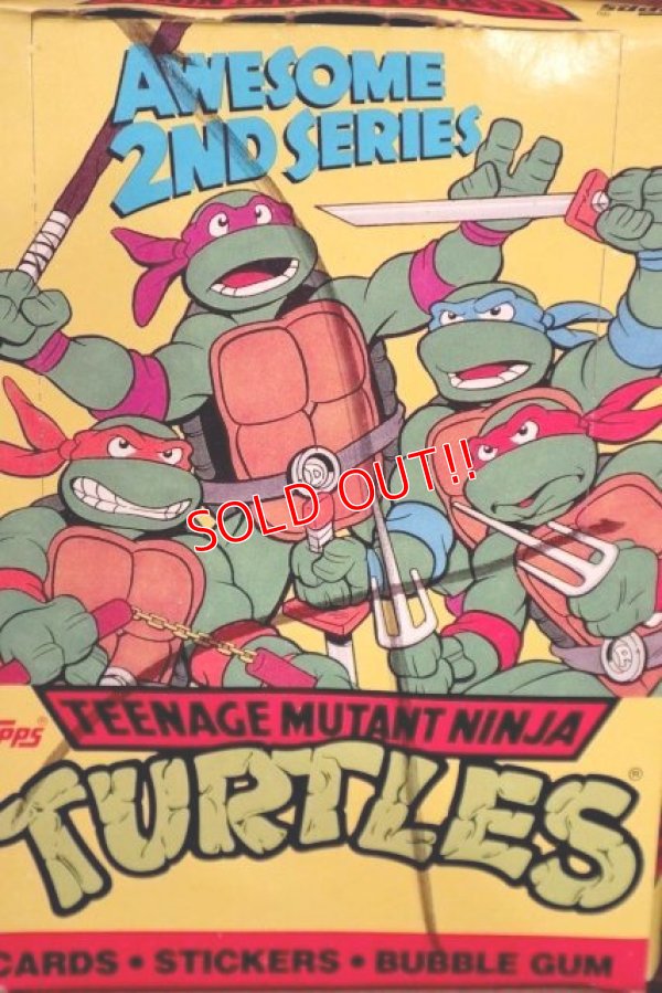 画像2: ct-210601-10 TEENAGE MUTANT NINJA TURTLES / Topps 1990 Trading Card Box 2nd Series