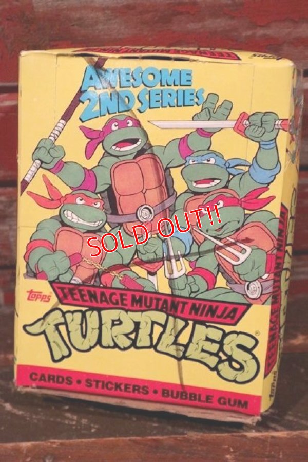 画像1: ct-210601-10 TEENAGE MUTANT NINJA TURTLES / Topps 1990 Trading Card Box 2nd Series