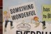 画像2: dp-210601-01 Good Housekeeping / 1950's "EVERBLUE" Denim Cardboard Sign (2)