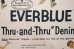 画像4: dp-210601-01 Good Housekeeping / 1950's "EVERBLUE" Denim Cardboard Sign