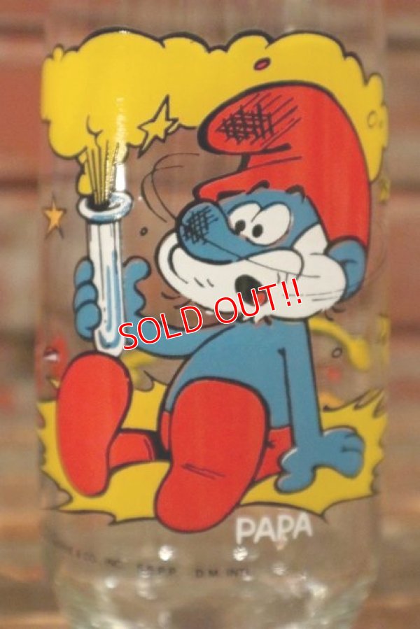 画像2: gs-141101-190 SMURF / Hardee's 1982 Glass "PAPA"