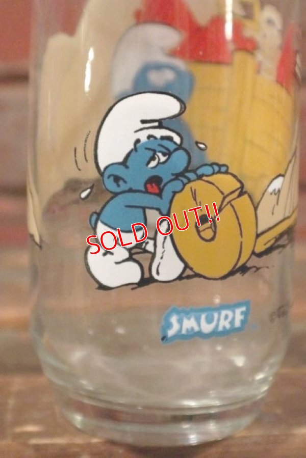 画像3: gs-141101-67 SMURF / Hardee's 1982 Glass "HEFTY"