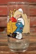 画像1: gs-141101-67 SMURF / Hardee's 1982 Glass "HEFTY" (1)