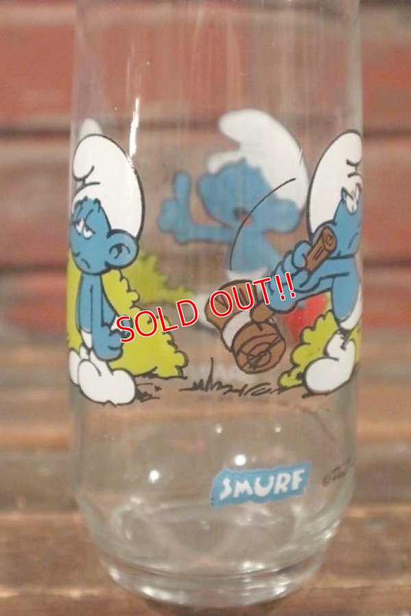画像5: gs-141101-190 SMURF / Hardee's 1982 Glass "BRAINY"