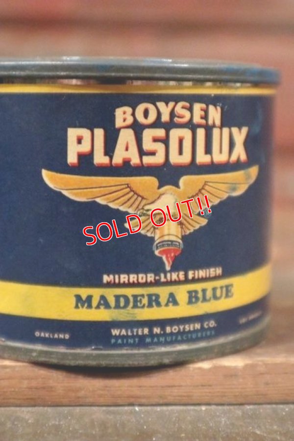 画像2: dp-210501-20 BOYSEN PLASOLUX / Vintage Tin Can