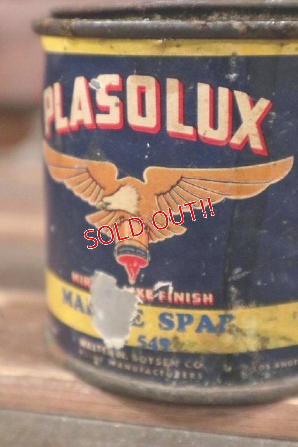 画像2: dp-210501-21 BOYSEN PLASOLUX / Vintage Tin Can