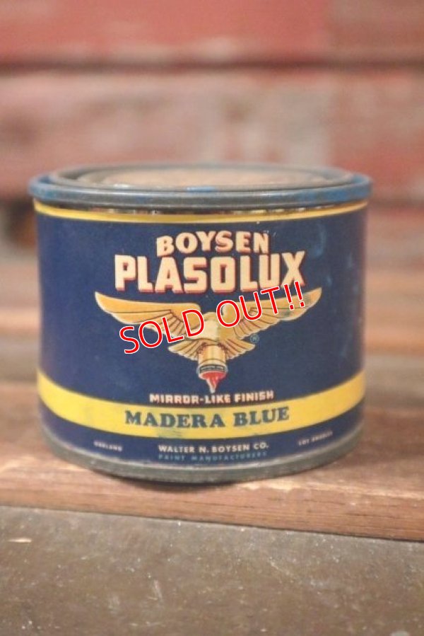 画像1: dp-210501-20 BOYSEN PLASOLUX / Vintage Tin Can