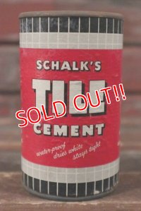 dp-210501-22 SCHALK'S TILE CEMENT / Vintage Tin Can