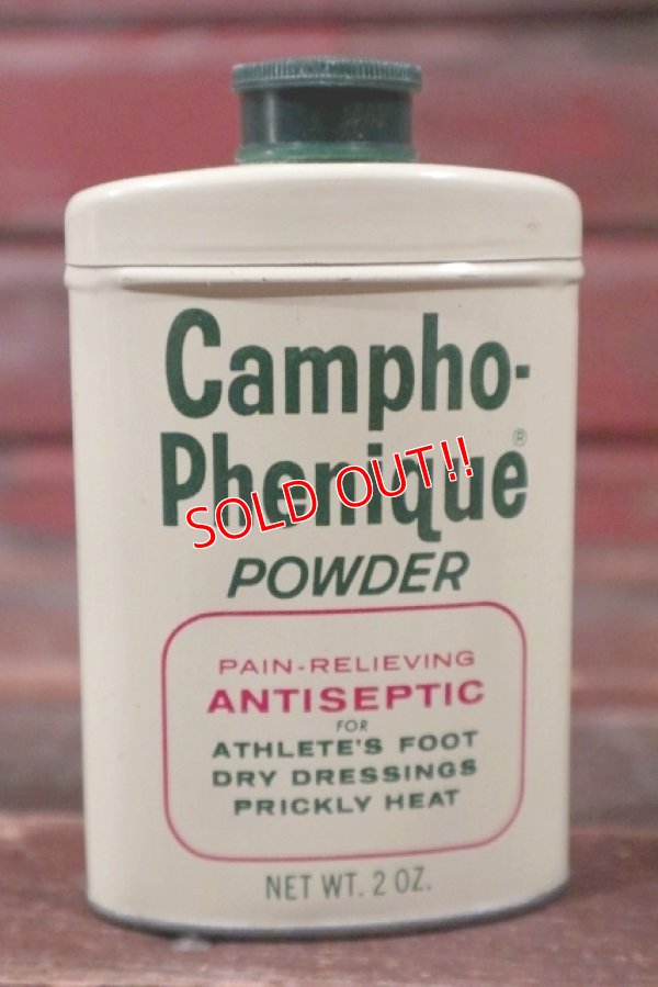 画像1: dp-210501-27 Campho-Phenique POWDER / Vintage Tin Can