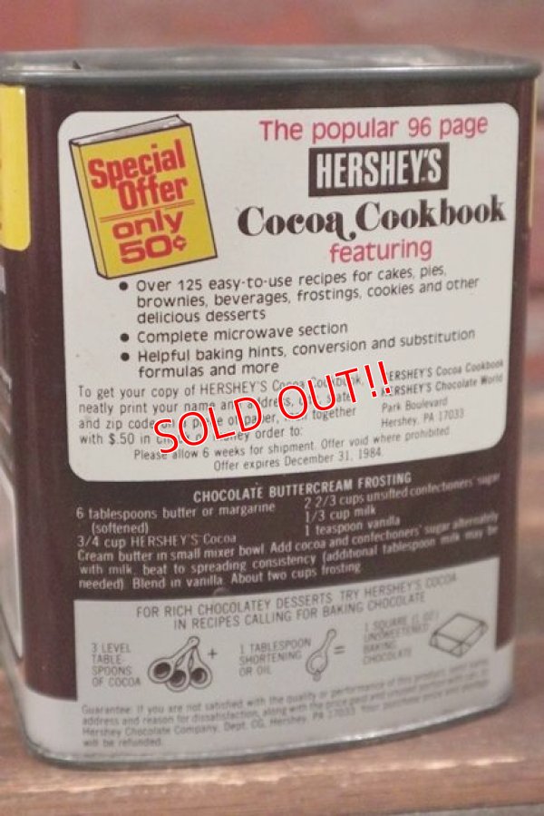 画像3: dp-210501-35 HESHEY'S COCOA / Vintage Tin Can