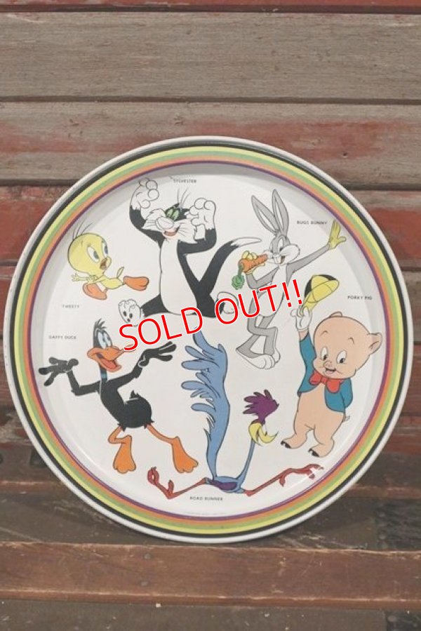 画像1: ct-210501-63 Looney Tunes / 1974 Serving Tin Tray