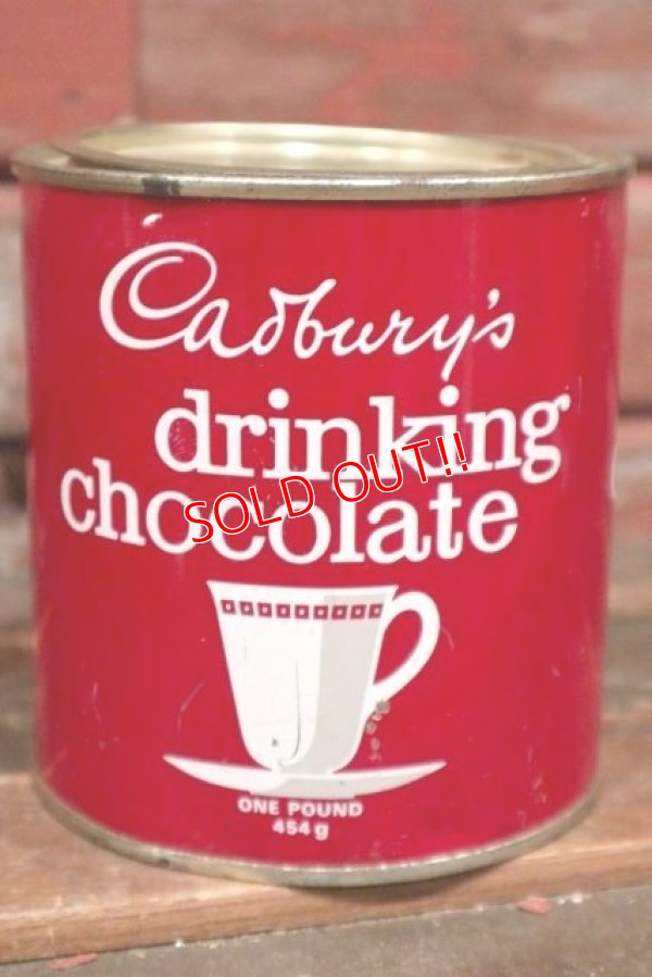 画像1: dp-210601-49 CADBURY'S drinking chocolate / Vintage Tin Can