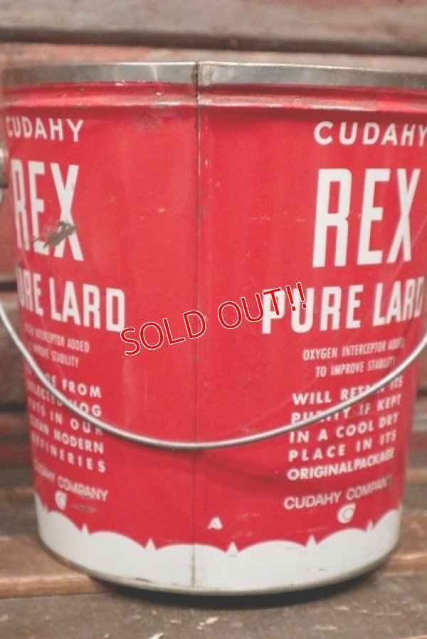 画像5: dp-210601-45 CUDAHY REX PURE LARD / Vintage Tin Bucket