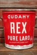 画像1: dp-210601-45 CUDAHY REX PURE LARD / Vintage Tin Bucket (1)