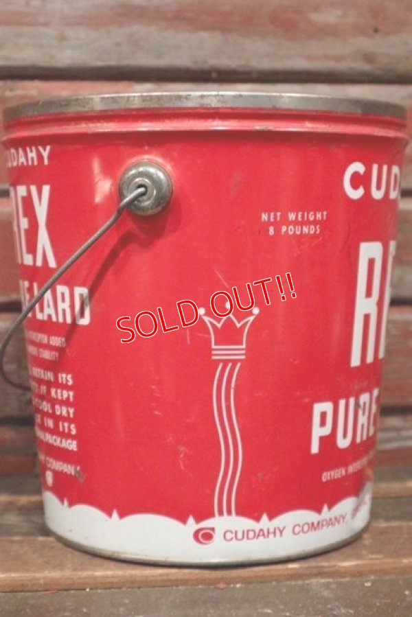 画像3: dp-210601-45 CUDAHY REX PURE LARD / Vintage Tin Bucket
