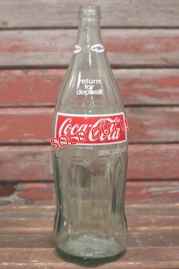 画像2: dp-210601-57 Coca Cola / 1980's-1990's 32 FL.OZ. Bottle