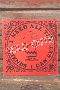 ct-210501-103 PEANUTS / 1971 "I NEED ALL THE FRIENDS I CAN GET" Book