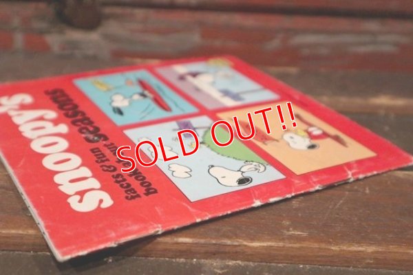 画像10: ct-200415-01 SNOOPY'S facts & fun book about seasons / 1970's Picture Book