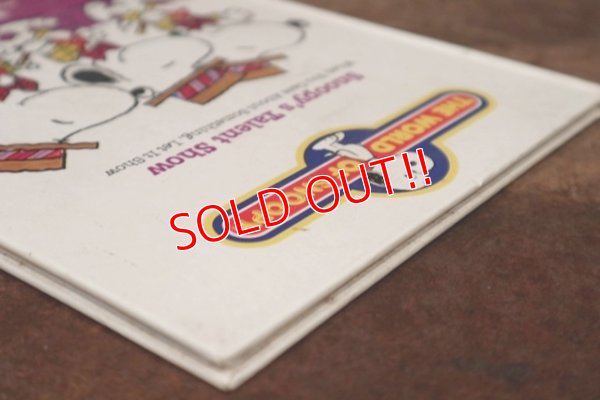 画像12: ct-210501-103 Snoopy's Talent Show / 1980's Picture Book