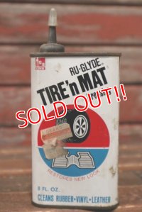 dp-210601-40 RU-GLYDE TIRE'n MAT Dressing / Vintage Handy Can