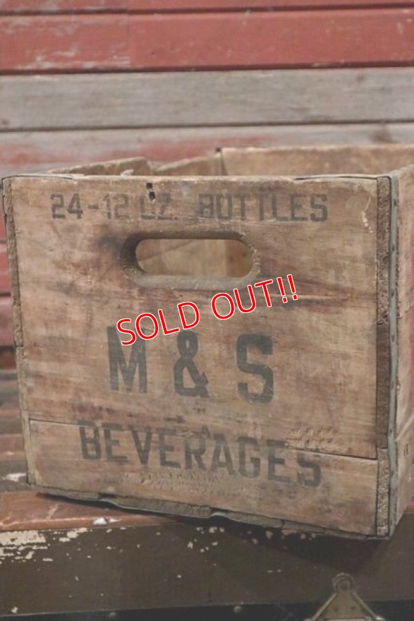 画像5: dp-210601-03 M&S BEVERAGES / 1950's Wood Box