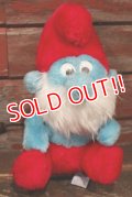 ct-210601-41 Papa Smurf / 1980's Plush Doll