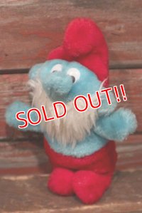 ct-120904-09 Papa Smurf / 1980's mini Plush Doll
