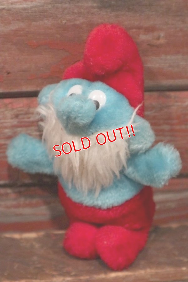 画像1: ct-120904-09 Papa Smurf / 1980's mini Plush Doll