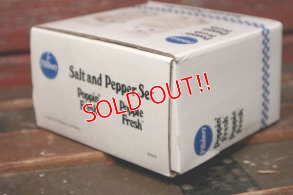 画像12: ct-140820-15 Pillsbury / Poppin Fresh & Poppie Fresh 1988 Ceramic Salt and Pepper Set (Box)