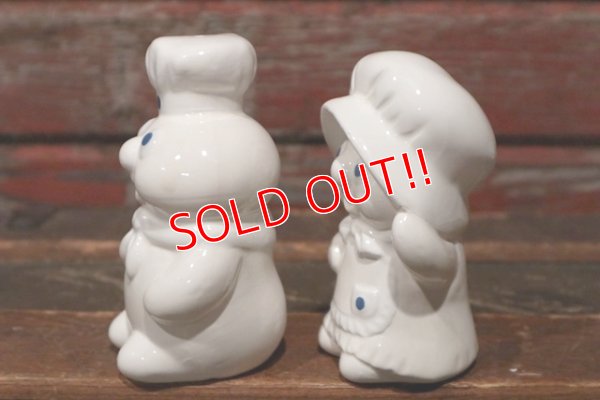 画像5: ct-140820-15 Pillsbury / Poppin Fresh & Poppie Fresh 1988 Ceramic Salt and Pepper Set (Box)