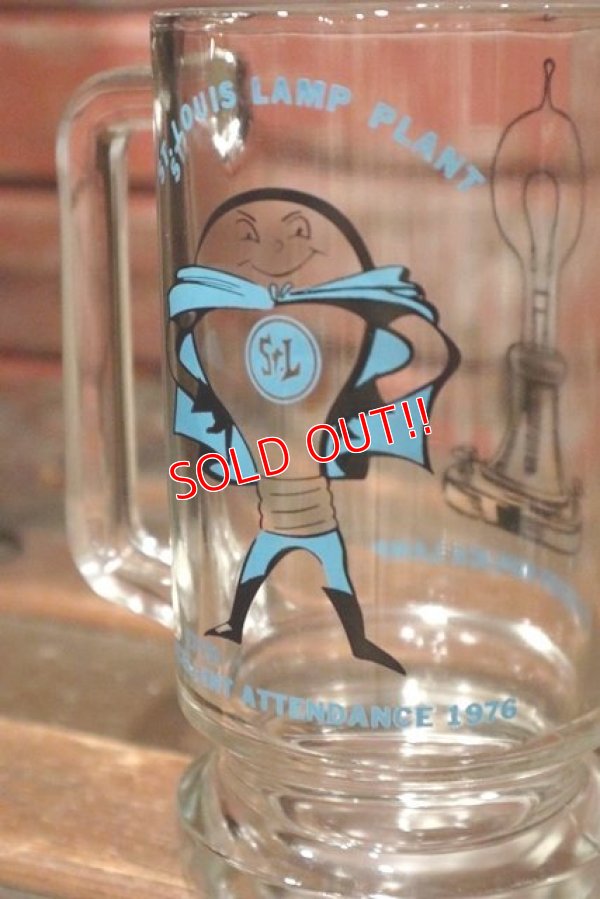 画像4: dp-210701-25 ST.LOUIS LAMP PLANT / EDISON REPLICA LAMP 1970's Beer Mug
