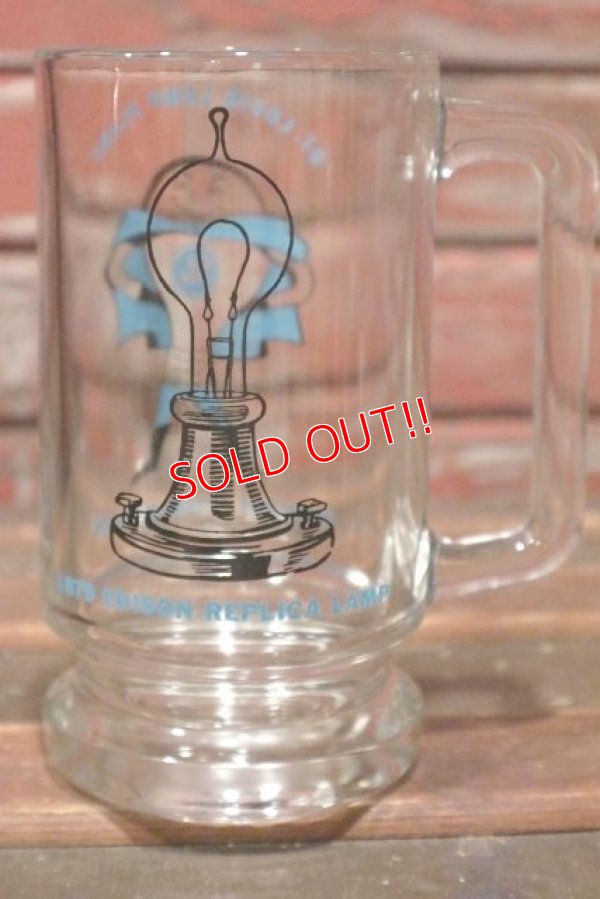 画像1: dp-210701-25 ST.LOUIS LAMP PLANT / EDISON REPLICA LAMP 1970's Beer Mug