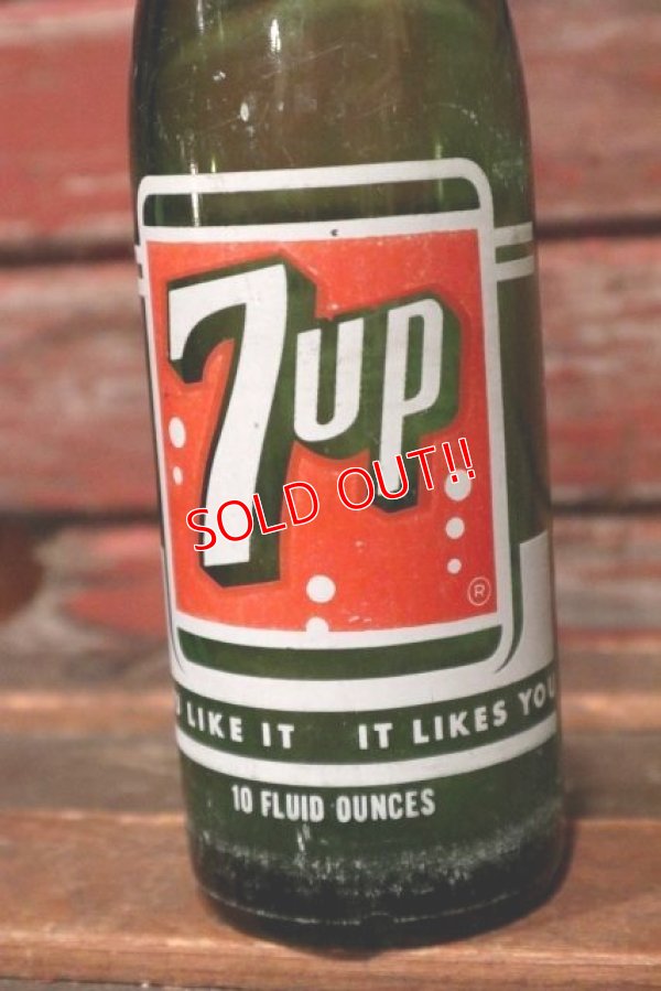 画像2: dp-210301-74 7up / 1960's 10 FL.OZ Bottle