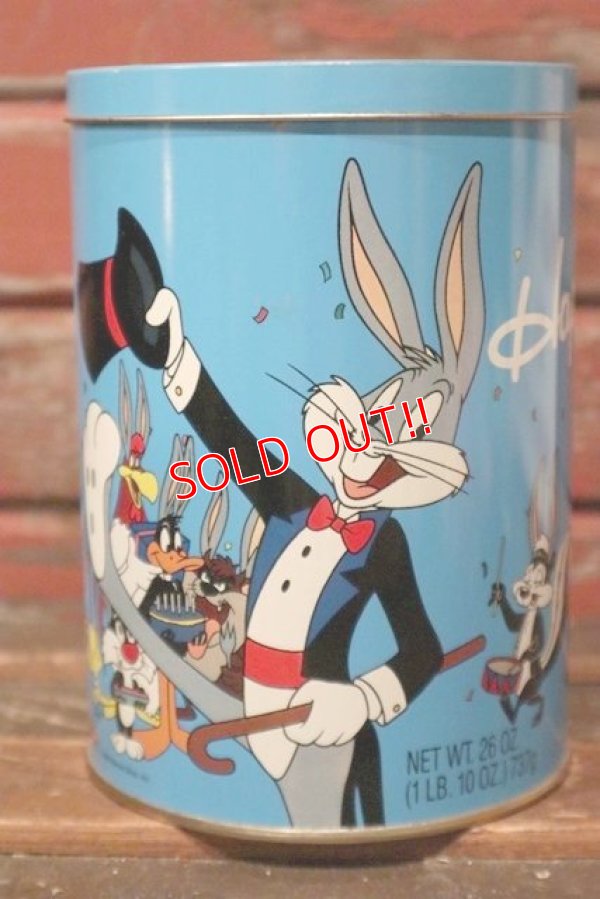 画像1: ct-210701-44 Happy Birthday Bugs / 1990's BRACH'S Tin Can