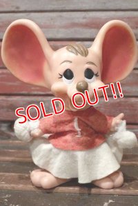 ct-210701-87 ROYALTY Industries / 1970's Roy Des of Florida Mouse bank "Cheerleader"