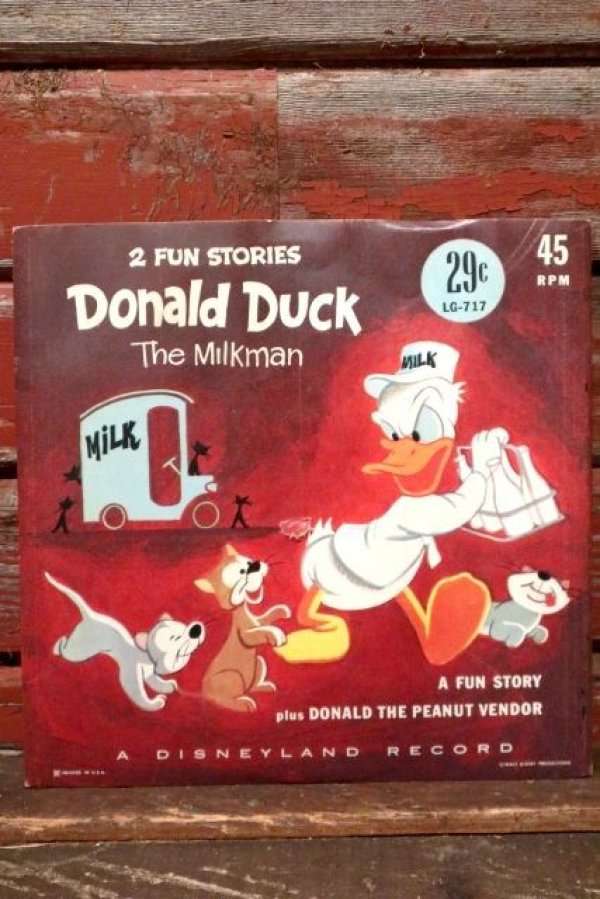 画像1: ct-210701-43 Donald Duck THE MILKMAN / 1970's Record