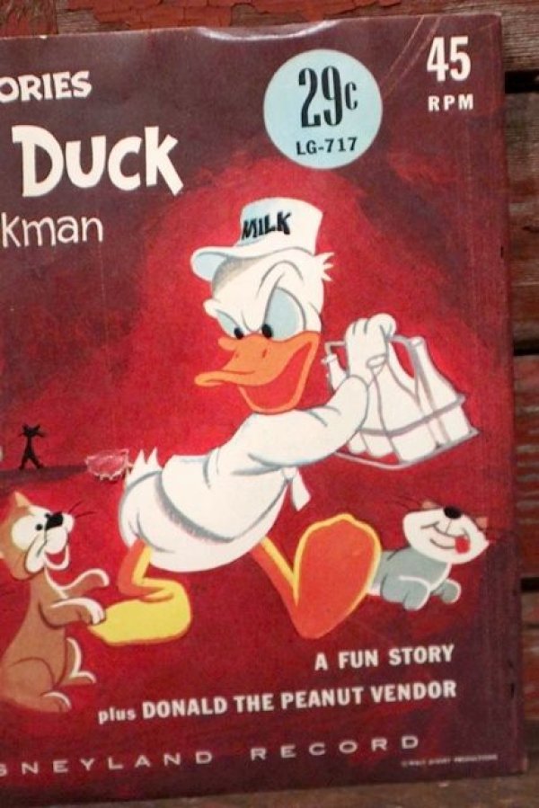 画像2: ct-210701-43 Donald Duck THE MILKMAN / 1970's Record