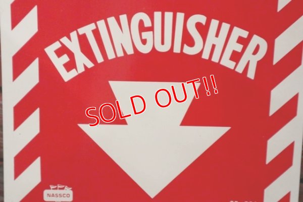 画像3: dp-210701-48 FIRE EXTINGUISHER / Vintage Plastic Sign