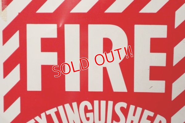 画像2: dp-210701-48 FIRE EXTINGUISHER / Vintage Plastic Sign