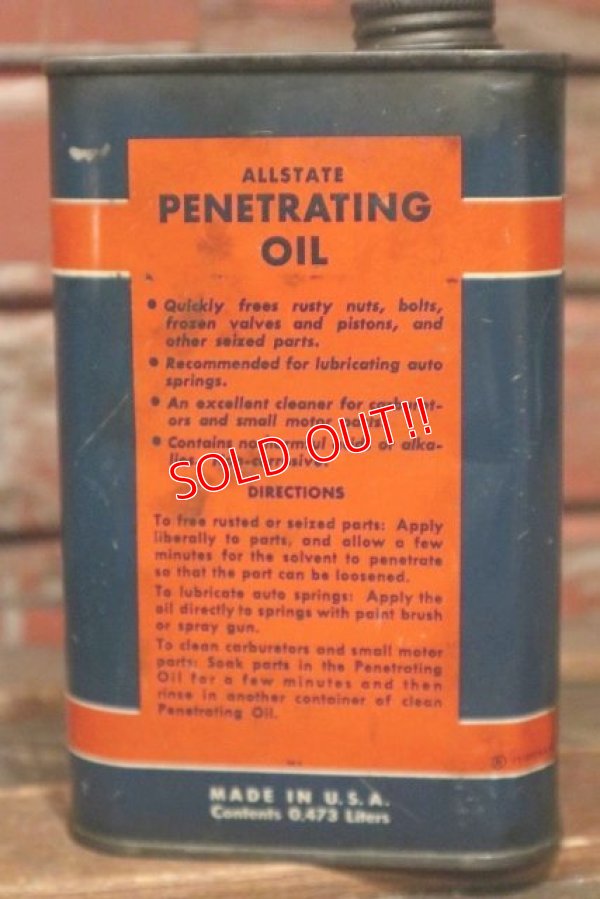 画像3: dp-210701-14 ALLSTATE / 1940's-1950's PENETRATING OIL Can