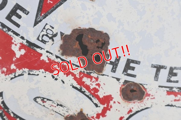 画像13: dp-210701-53 TEXACO / 1930's Gas Station W-Side Round Sign