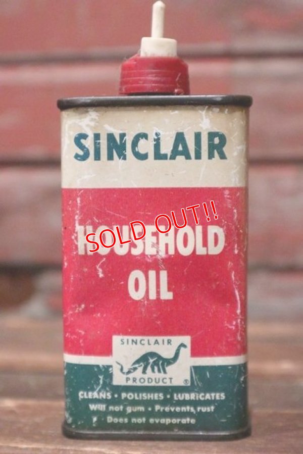画像1: dp-210701-63 SINCLAIR / 1950's HOUSEHOLD OIL Handy Can