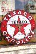 画像1: dp-210701-53 TEXACO / 1930's Gas Station W-Side Round Sign (1)