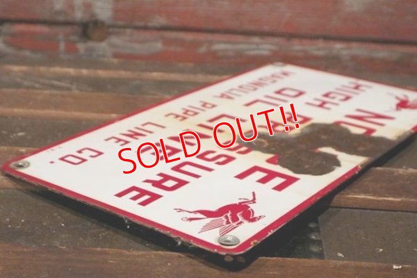 画像7: dp-210701-69 Mobil / 1950's Magnolia Pipe Line Co, Sign