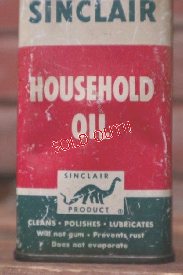 画像2: dp-210701-63 SINCLAIR / 1950's HOUSEHOLD OIL Handy Can