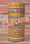 dp-210701-26 POLSON RUBBER-TIRE / 1940's Repair Kit Can