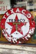 画像7: dp-210701-53 TEXACO / 1930's Gas Station W-Side Round Sign